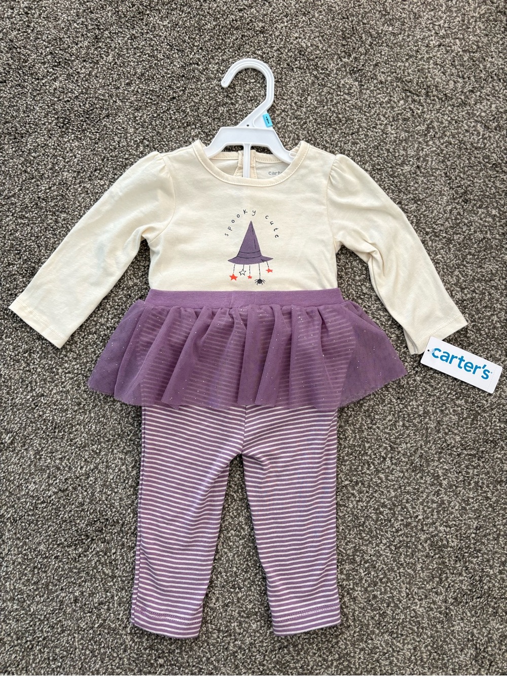 Carter's Spooky Cute 6M Girl’s Halloween Two-Piece Outfit